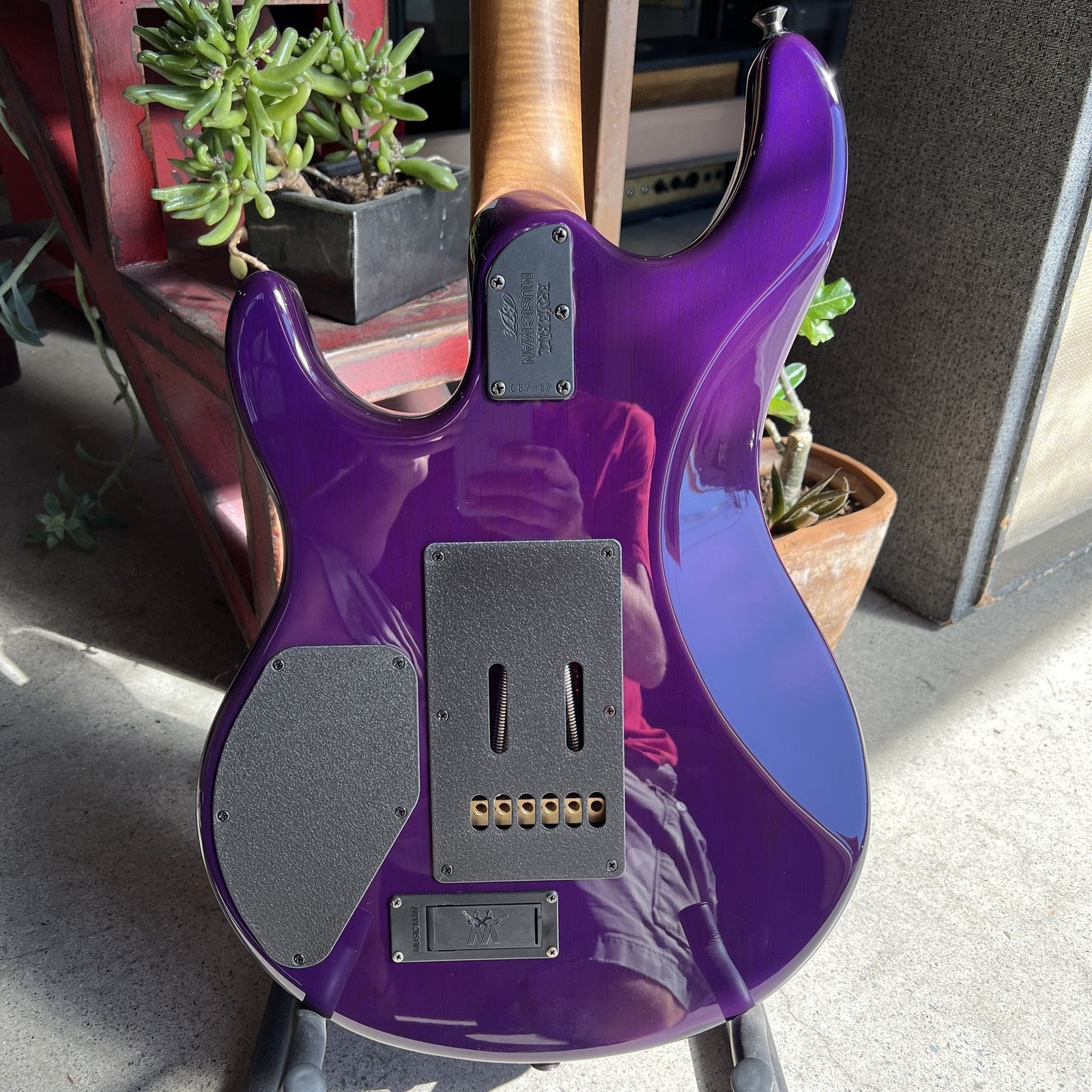 2018 Ernie Ball Music Man Luke III - Boysenberry Flame