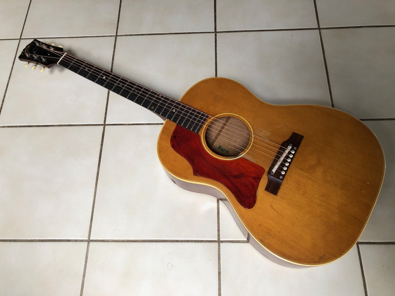 1966 Vintage Gibson B-25 N Left Handed Acoustic Guitar