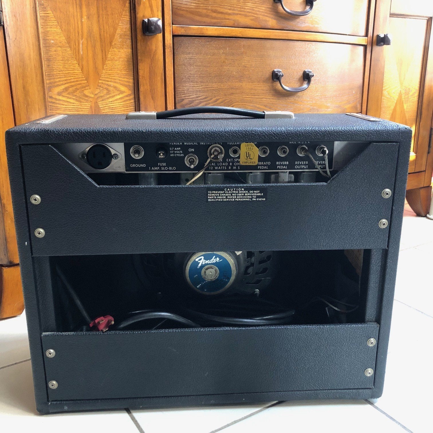 Vintage 1973 Fender Princeton Reverb Guitar Amplifier