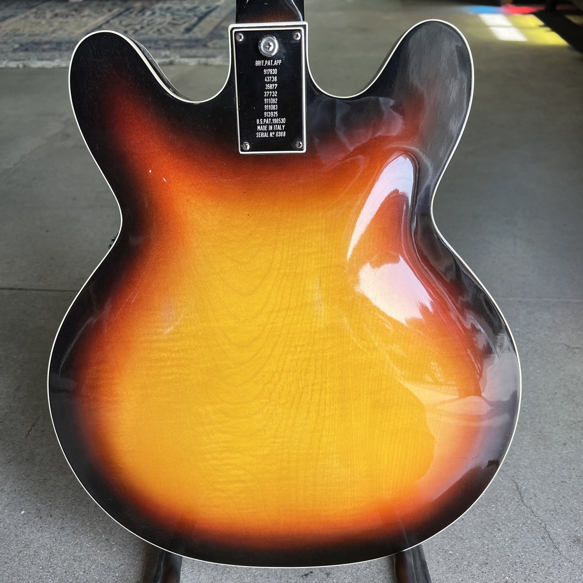Vintage Baldwin 706 Hollowbody Electric Guitar (1967-1970) – Sunburst, Made in Italy