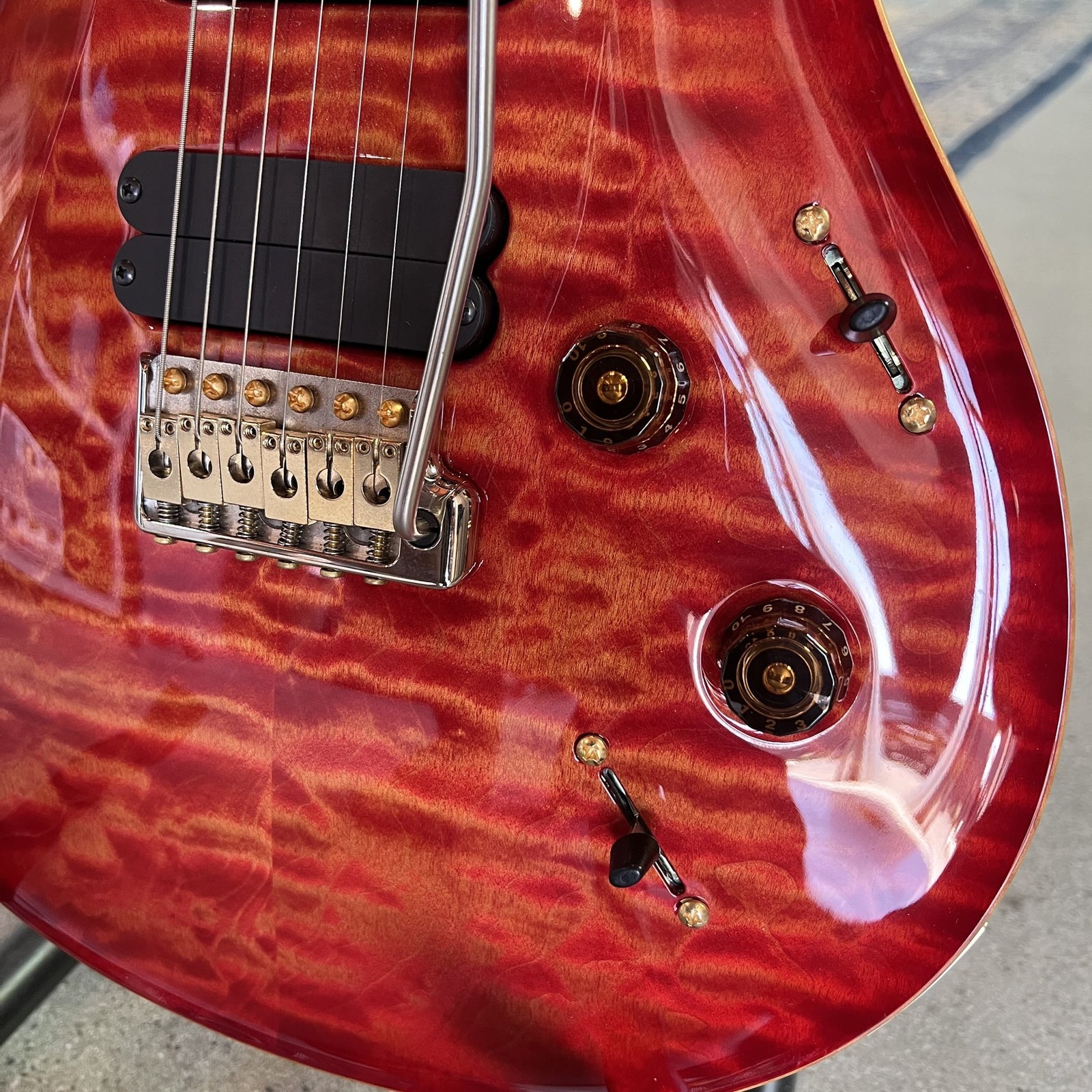 PRS 513 Wood Library 10 Top - 2019 - Blood Orange