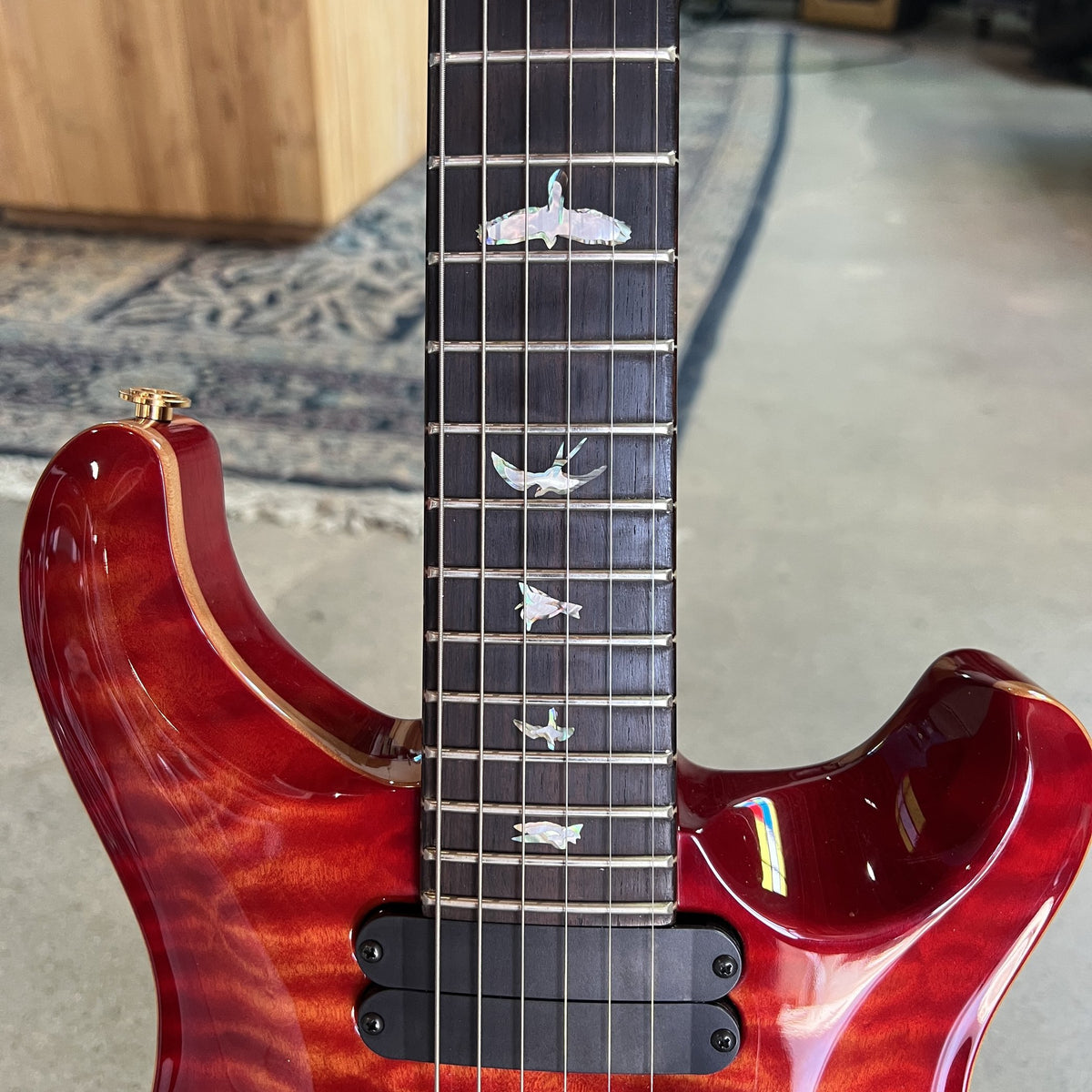 PRS 513 Wood Library 10 Top - 2019 - Blood Orange