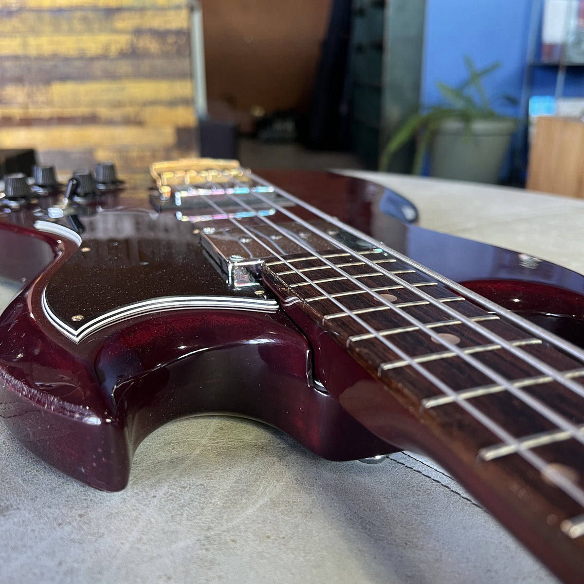 Vintage 1970s Greco EB420 Bass Guitar – Cherry Red (Made in Japan)