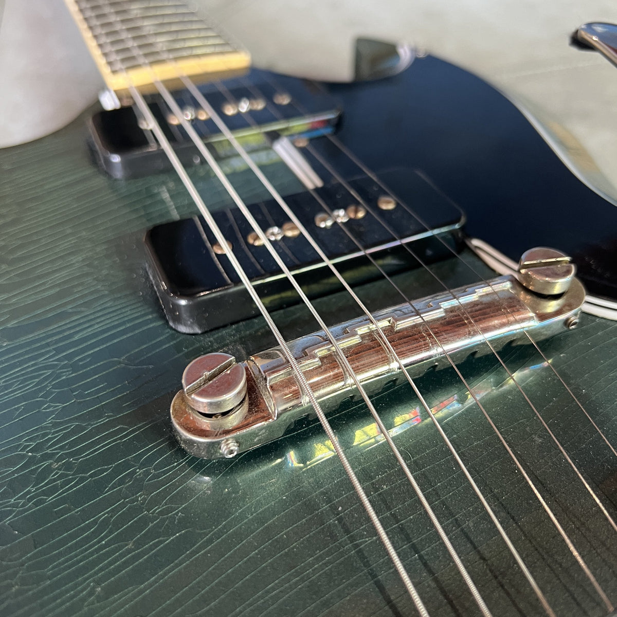 Gibson Custom Murphy Lab 1963 SG Special Reissue – Light Aged Antique Pelham Blue w/ Bigsby B5 (SN: 203423)