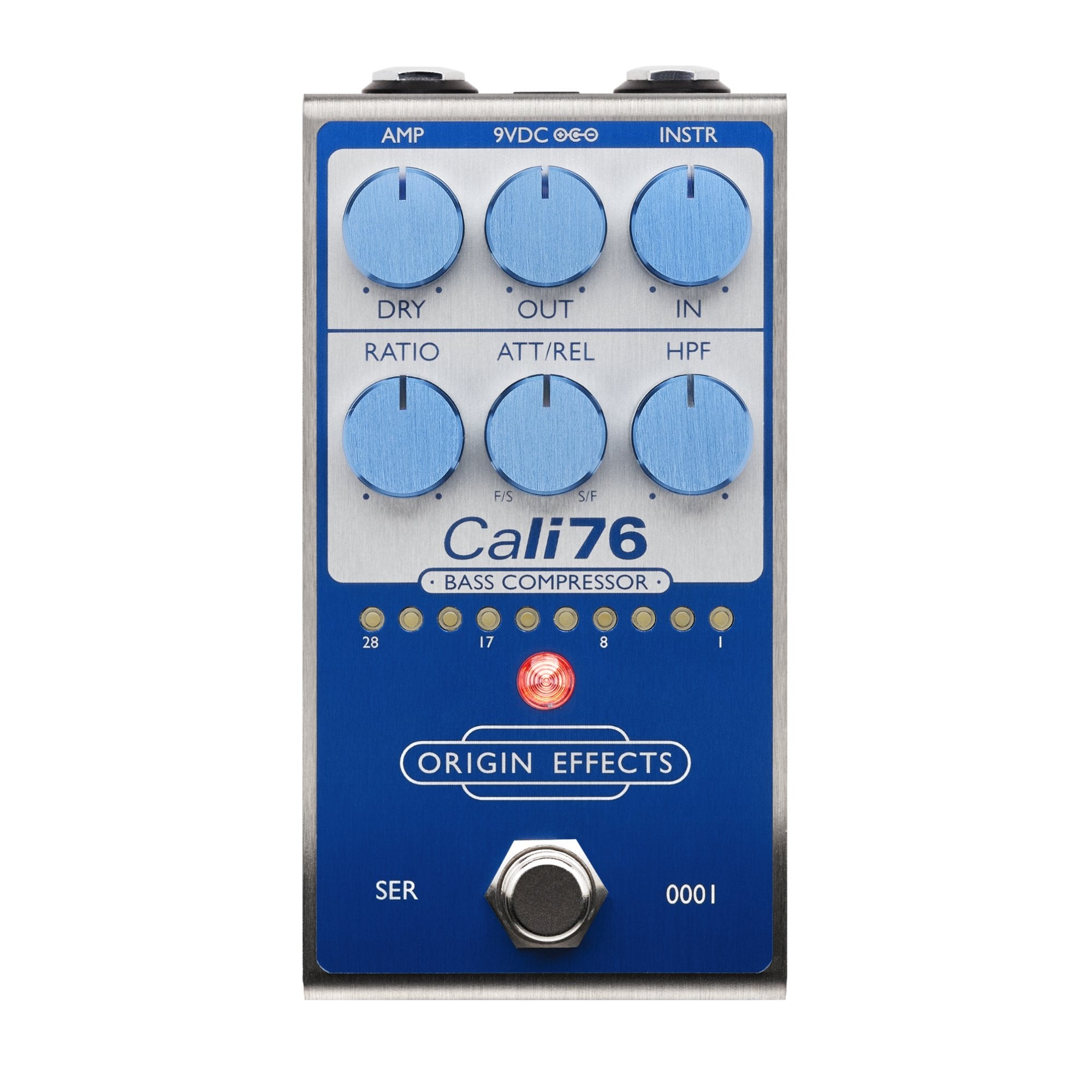 cali76 pedal Origin Effects Cali76 Bass Compressor Super Vintage Bass Guitar Pedal - Blue