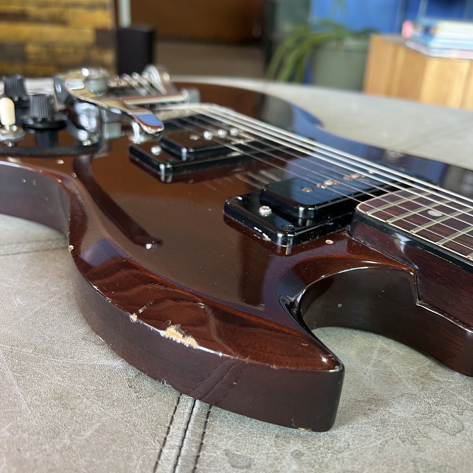 Vintage 1970s Ibanez SG Special "Lawsuit Era" Electric Guitar – Cherry Finish w/ P-90s & Bigsby-Style Tremolo