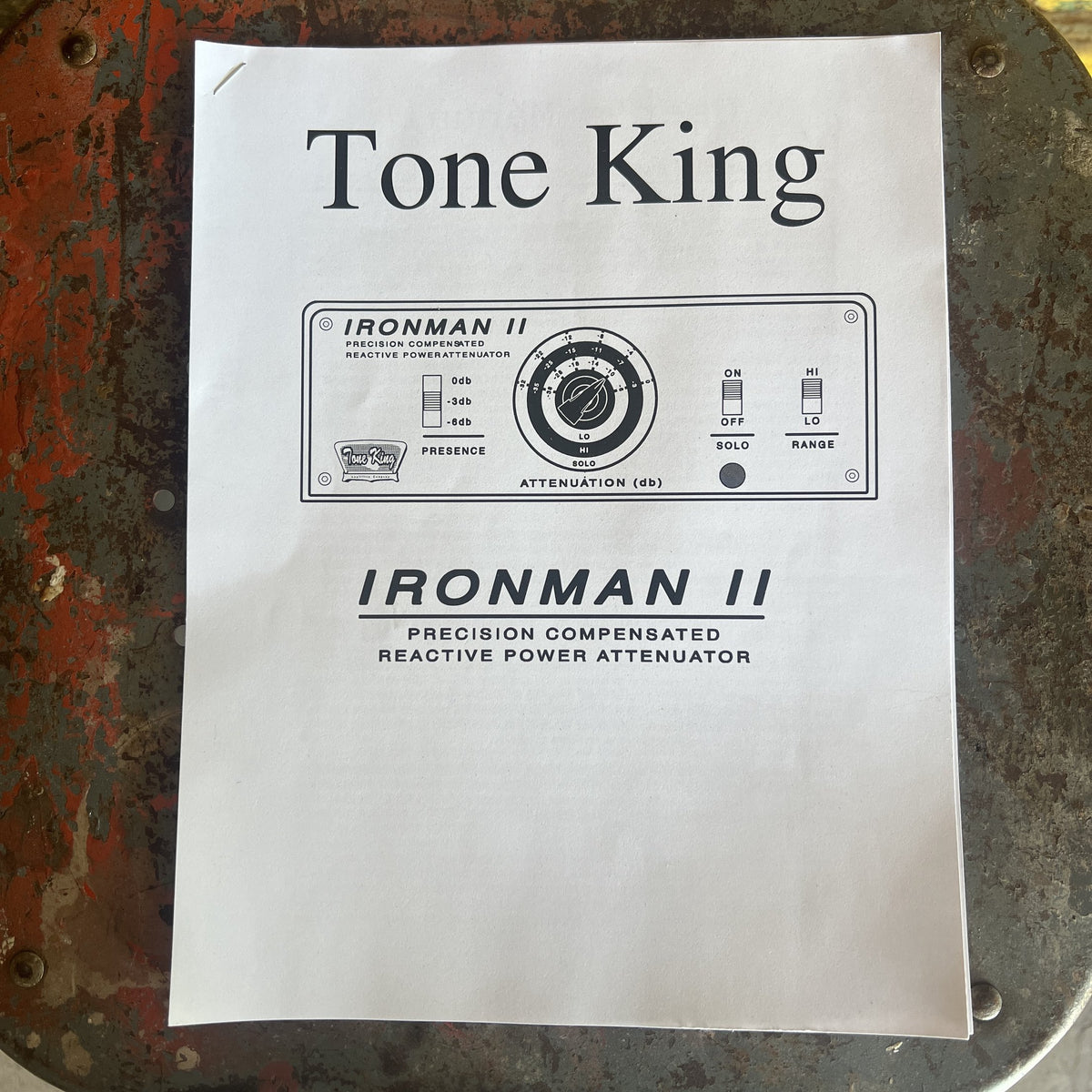 Tone King Ironman II 100-Watt Precision Reactive Power Attenuator - Black (Used)