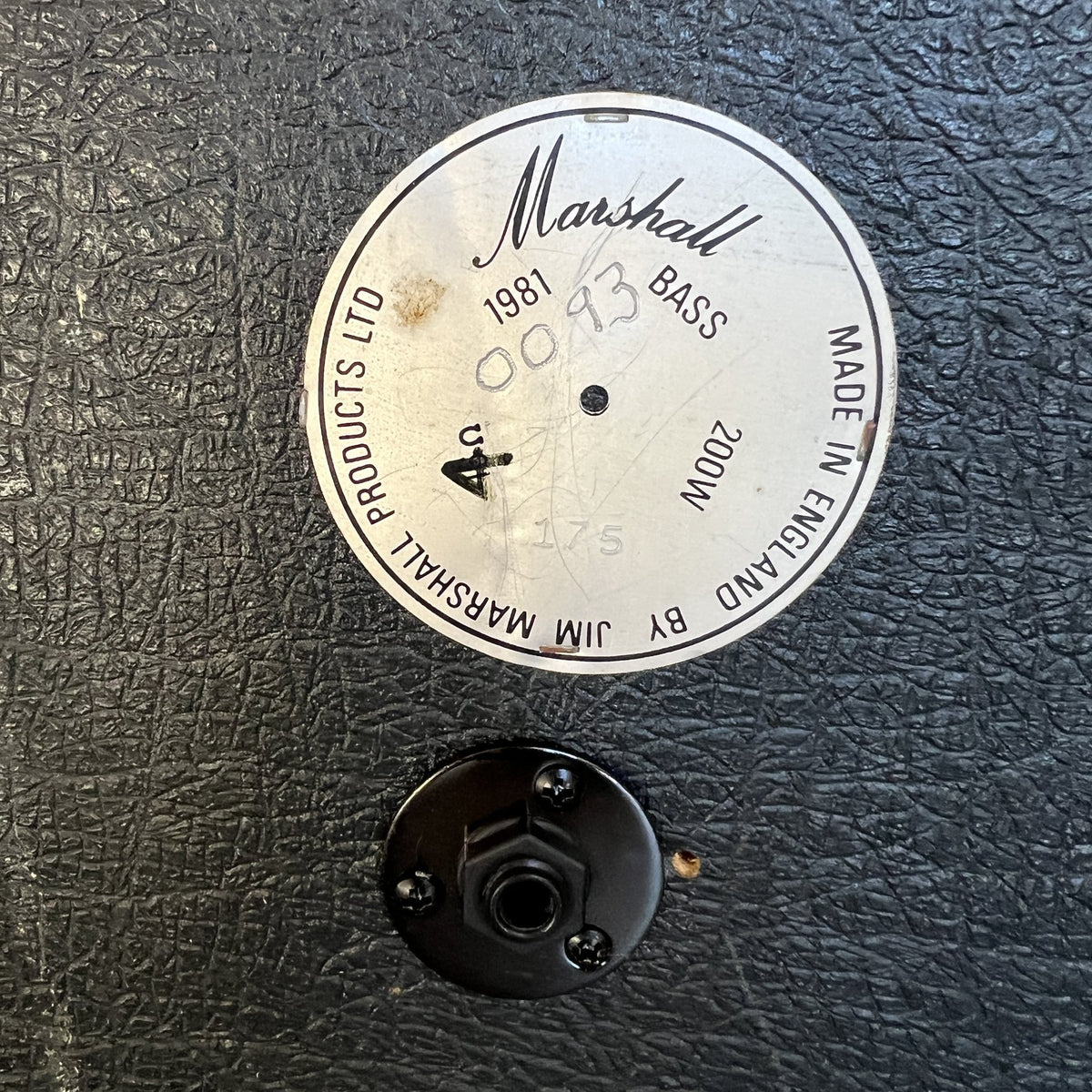 RARE Vintage Marshall 1981 2x15" Bass Cabinet