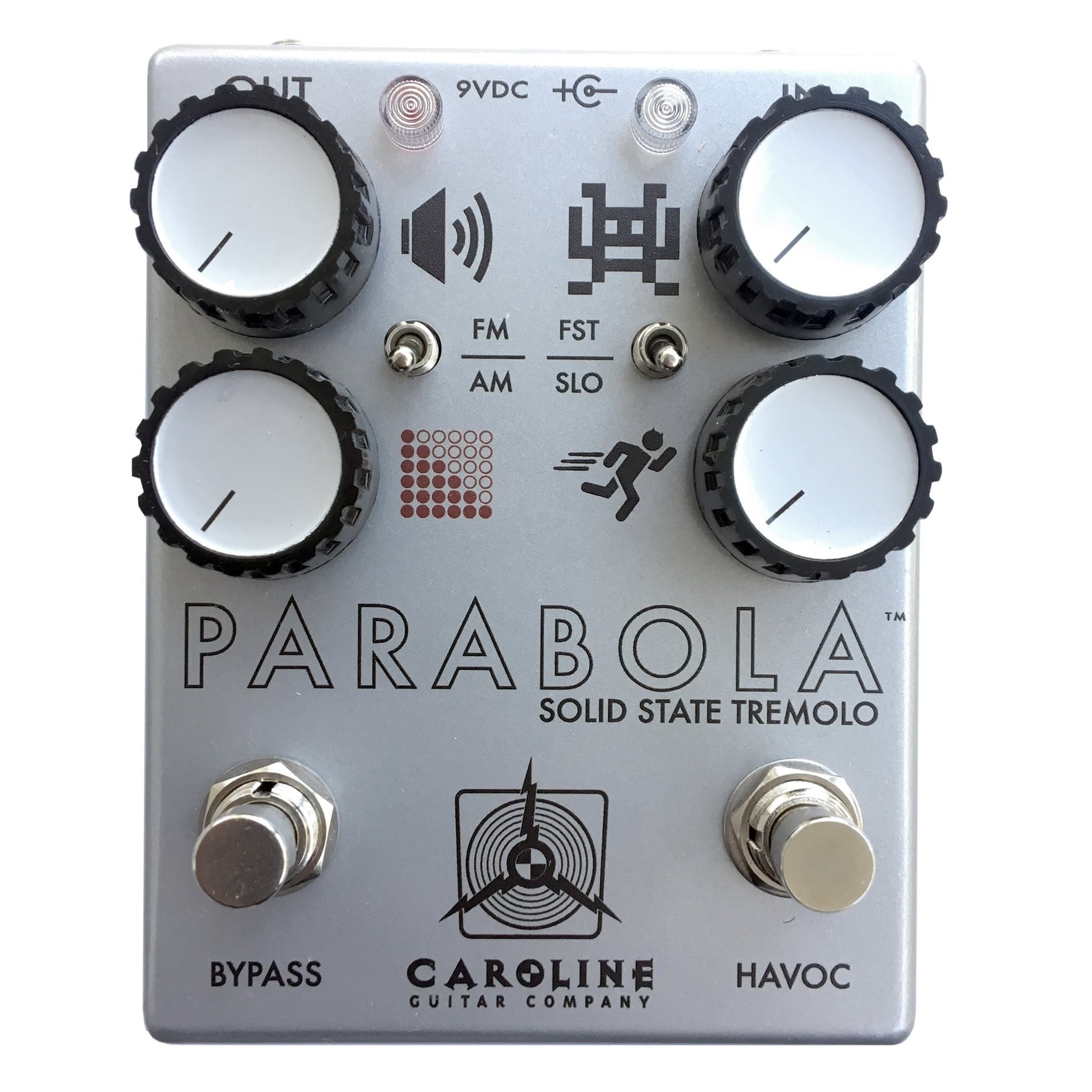 oscillator guitar pedal Caroline Guitar Company Parabola Solid State Tremolo Effects Pedal