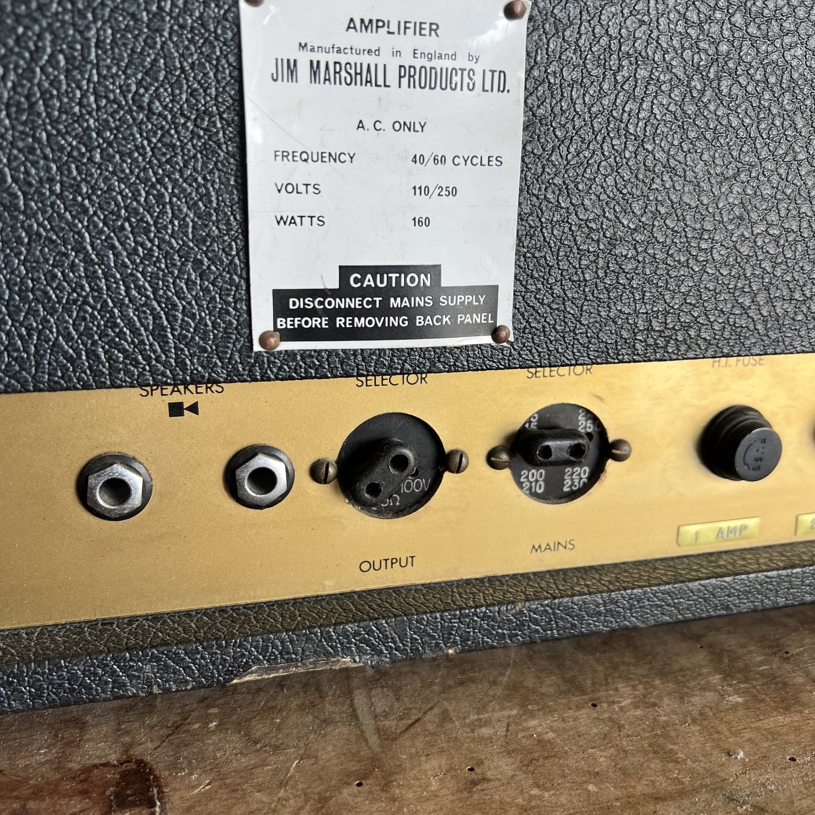 1967 Marshall JTM 50 "Black Flag" Plexi | Original Drake 784-128 & Vintage Tesla Blue Glass EL34s