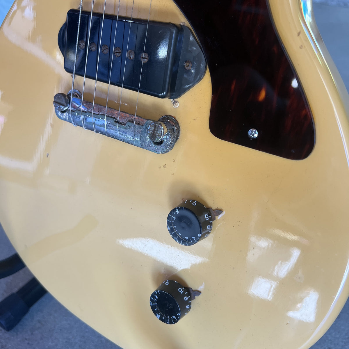 Vintage 1970s Ibanez "Lawsuit Era" Les Paul Junior Copy - TV Yellow (Set-Neck)