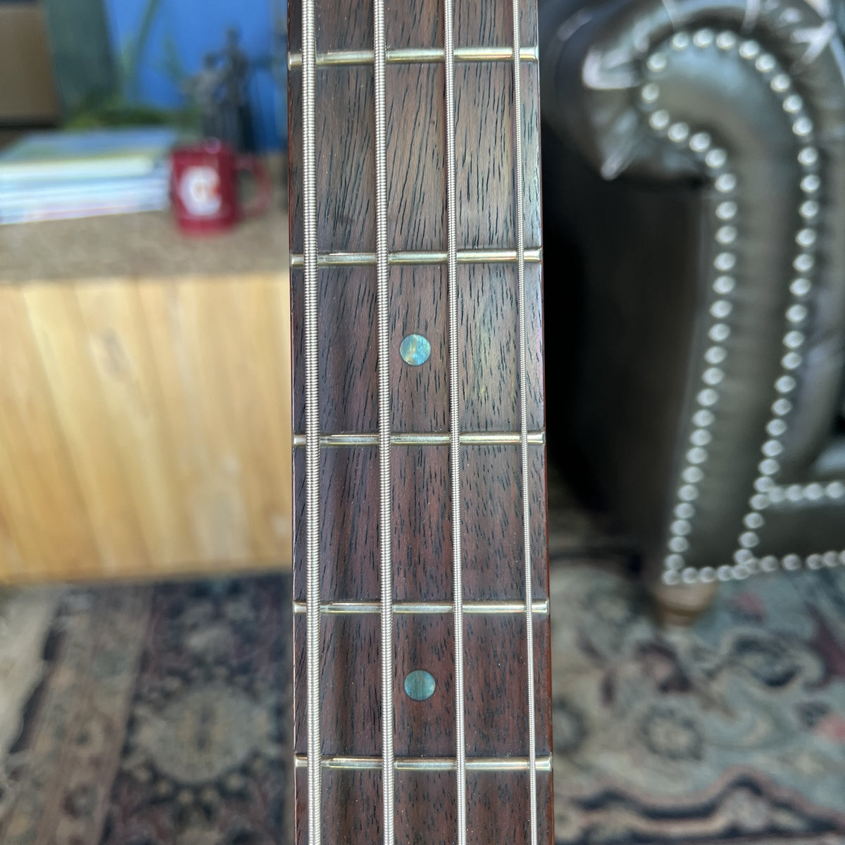 ESP LTD B-204SM Spalted Maple Bass Guitar – 4-String, Natural Satin