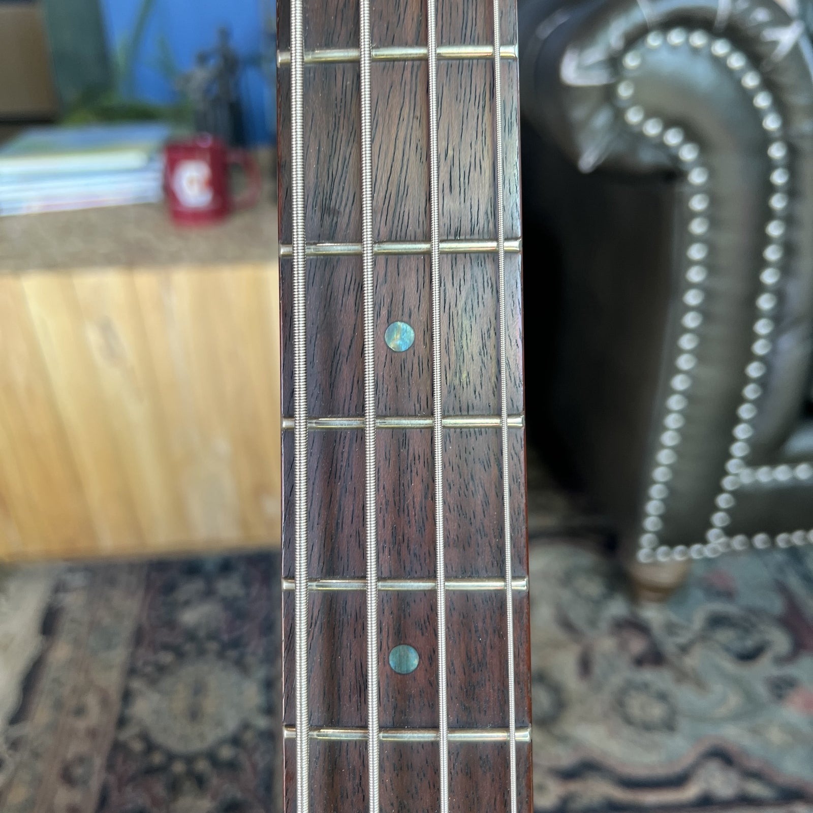 ESP LTD B-204SM Spalted Maple Bass Guitar – 4-String, Natural Satin
