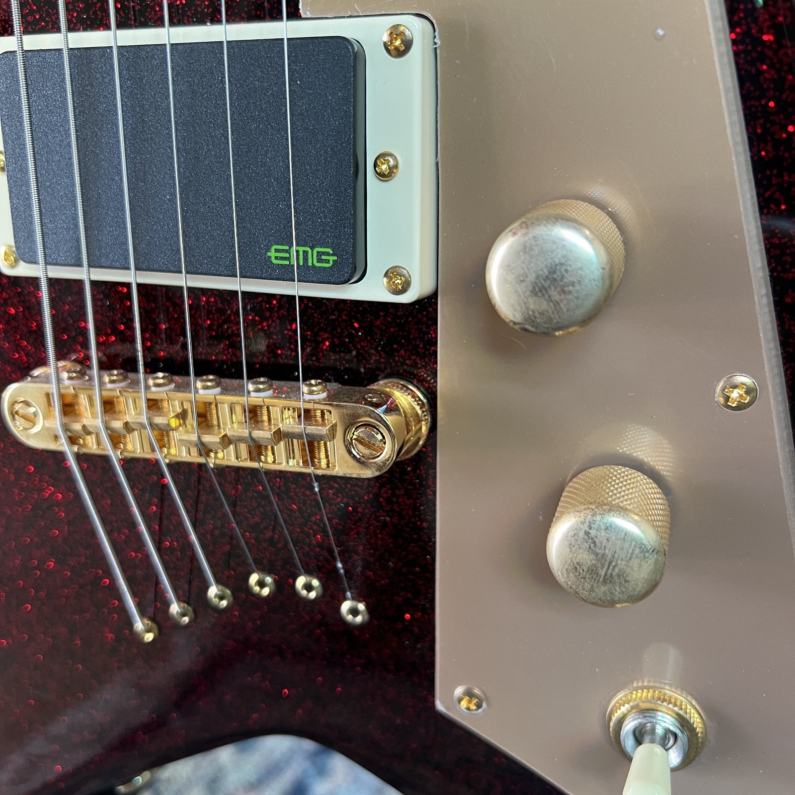 ESP LTD KH-V Kirk Hammett Signature - Red Sparkle (2023, Excellent Condition)