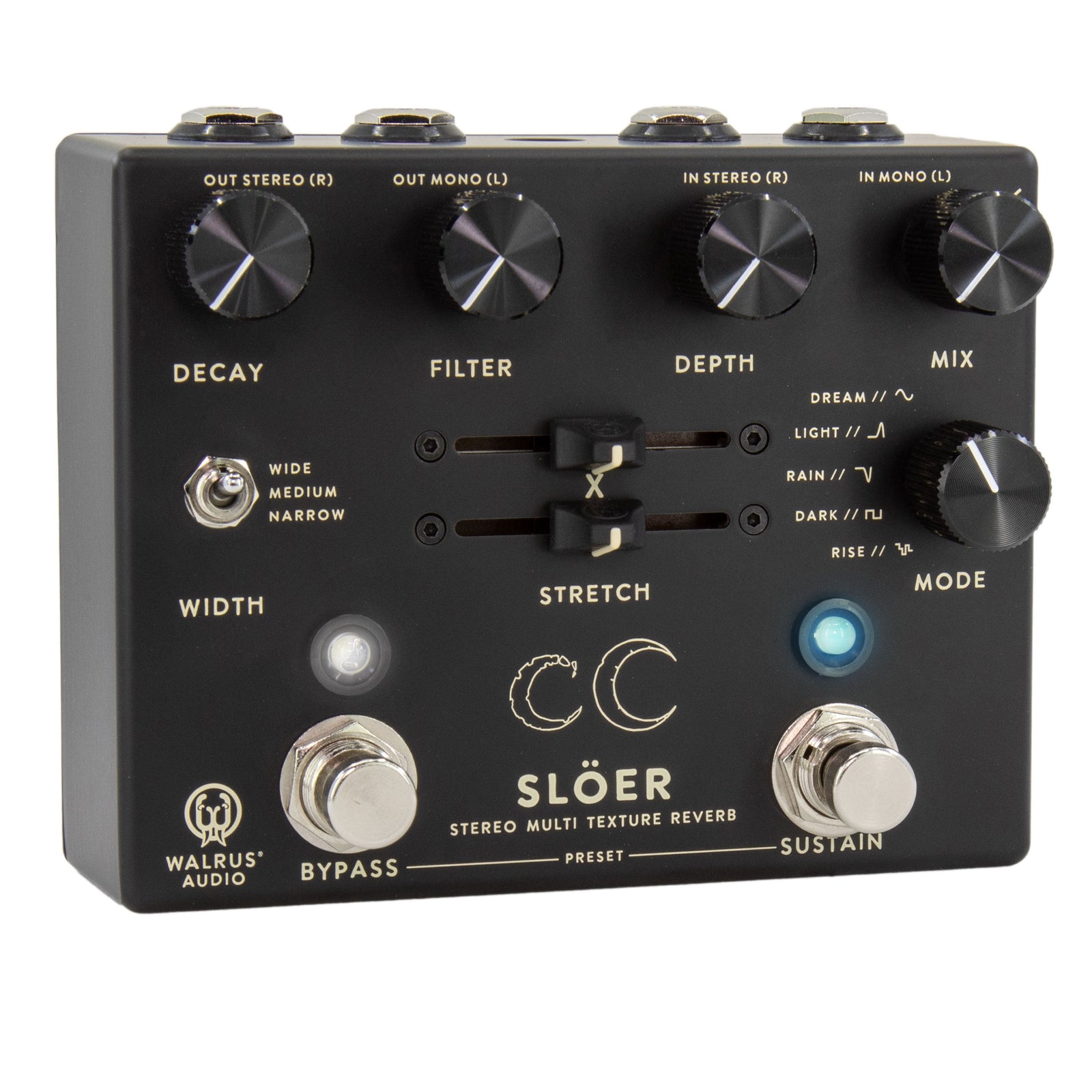 Walrus Audio SLÖER Stereo Ambient Reverb - Black