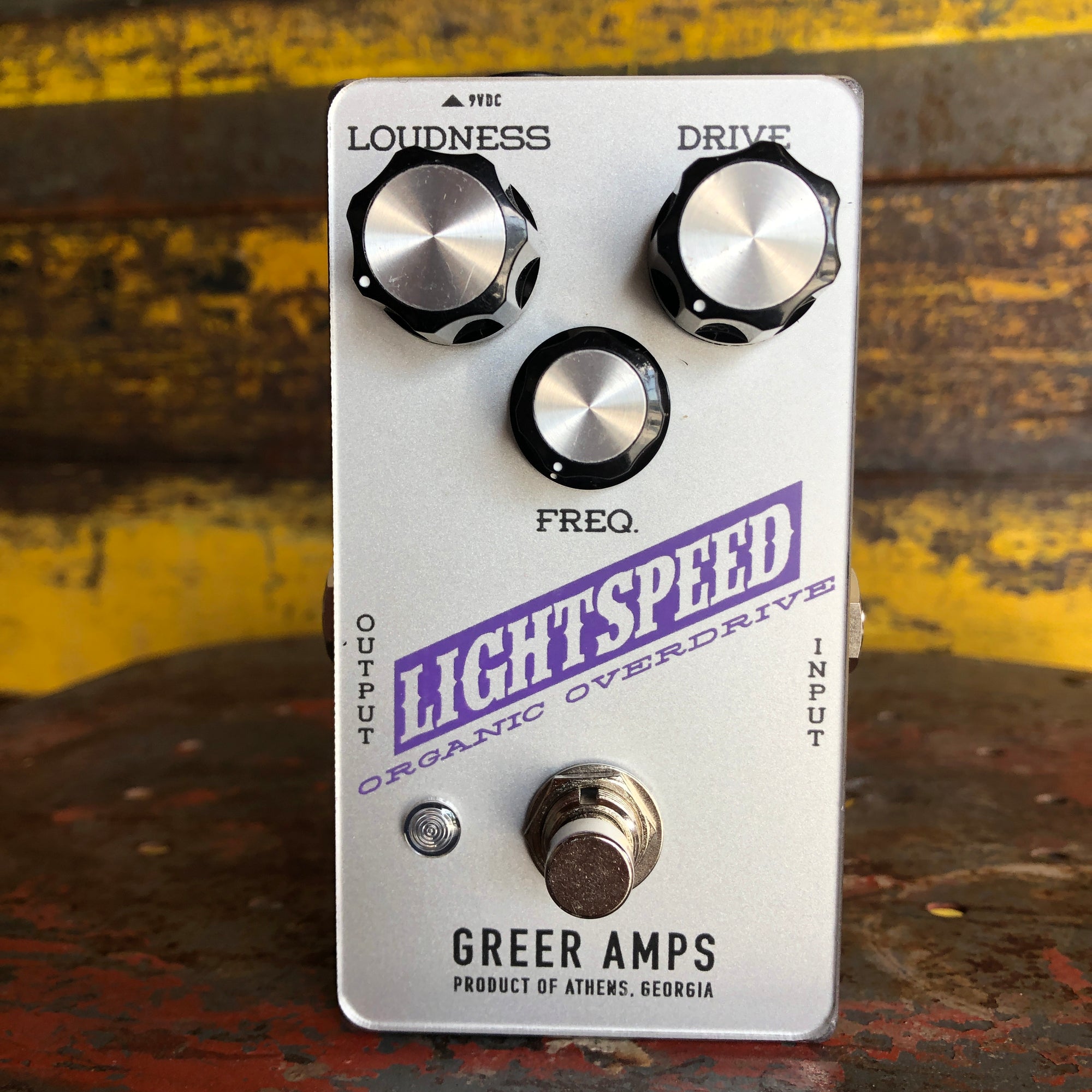 Greer Amps Lightspeed Organic Overdrive - Limited Edition Silver / Purple Colorway
