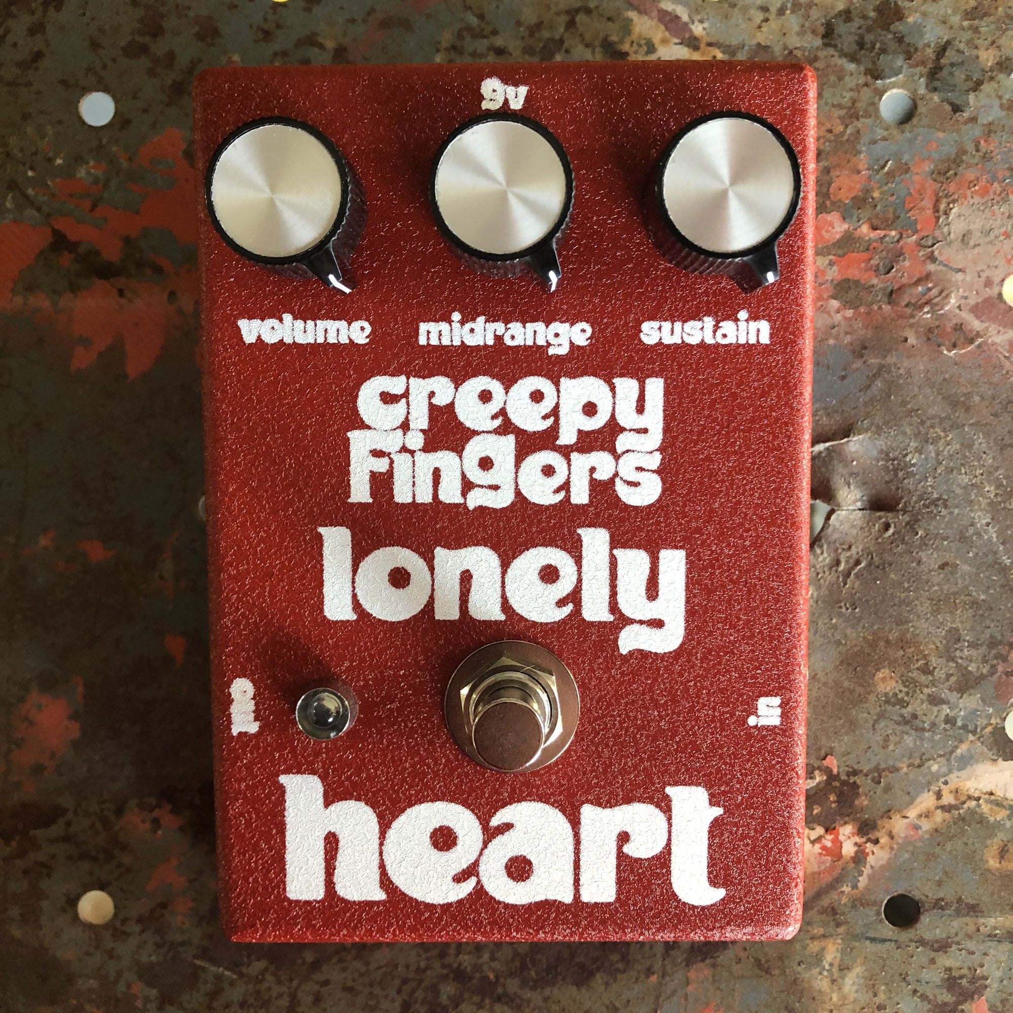 Creepy Fingers Lonely Heart Fuzz Guitar Effects Pedal