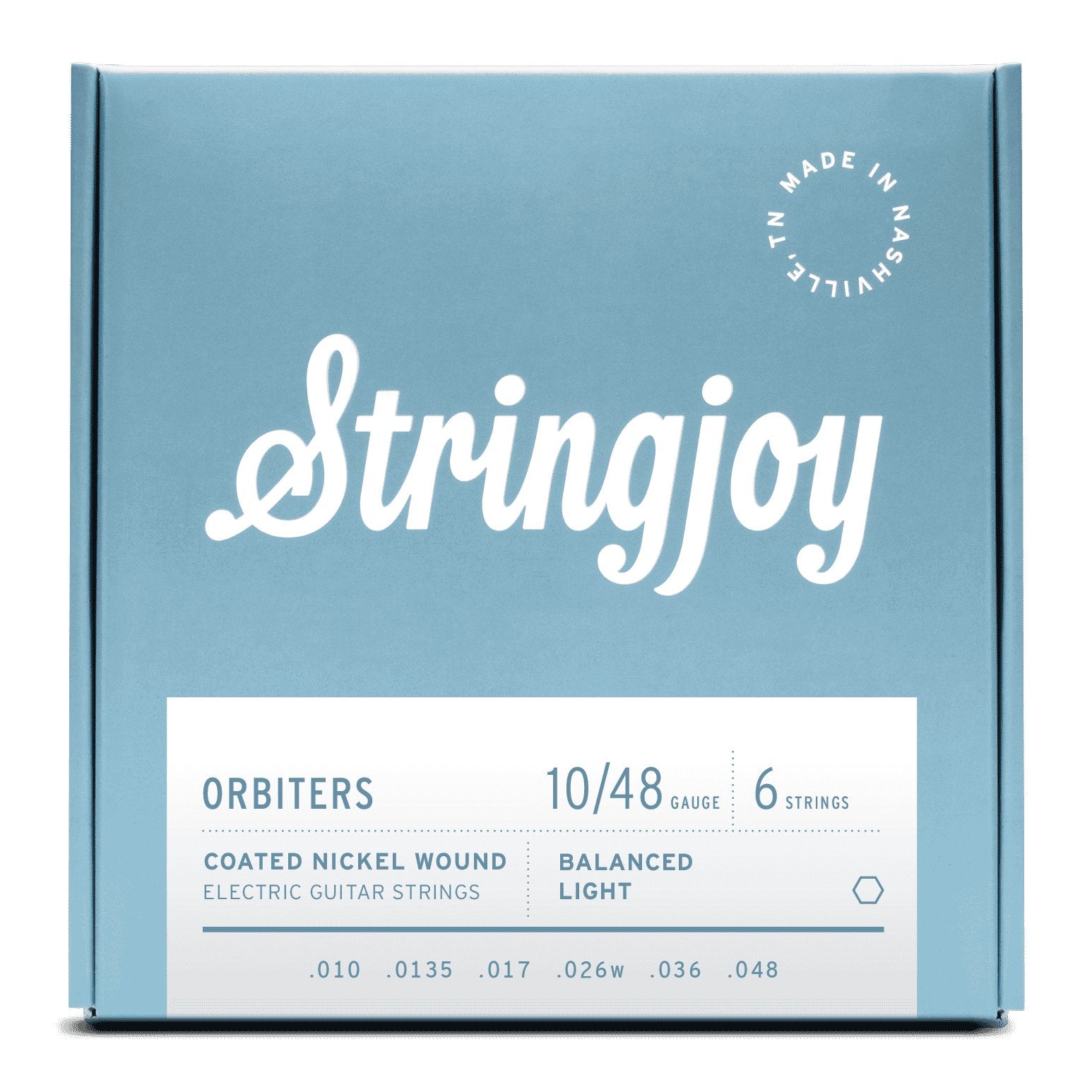 Stringjoy Orbiters | 10-48 | Balanced Light Gauge Coated Nickel