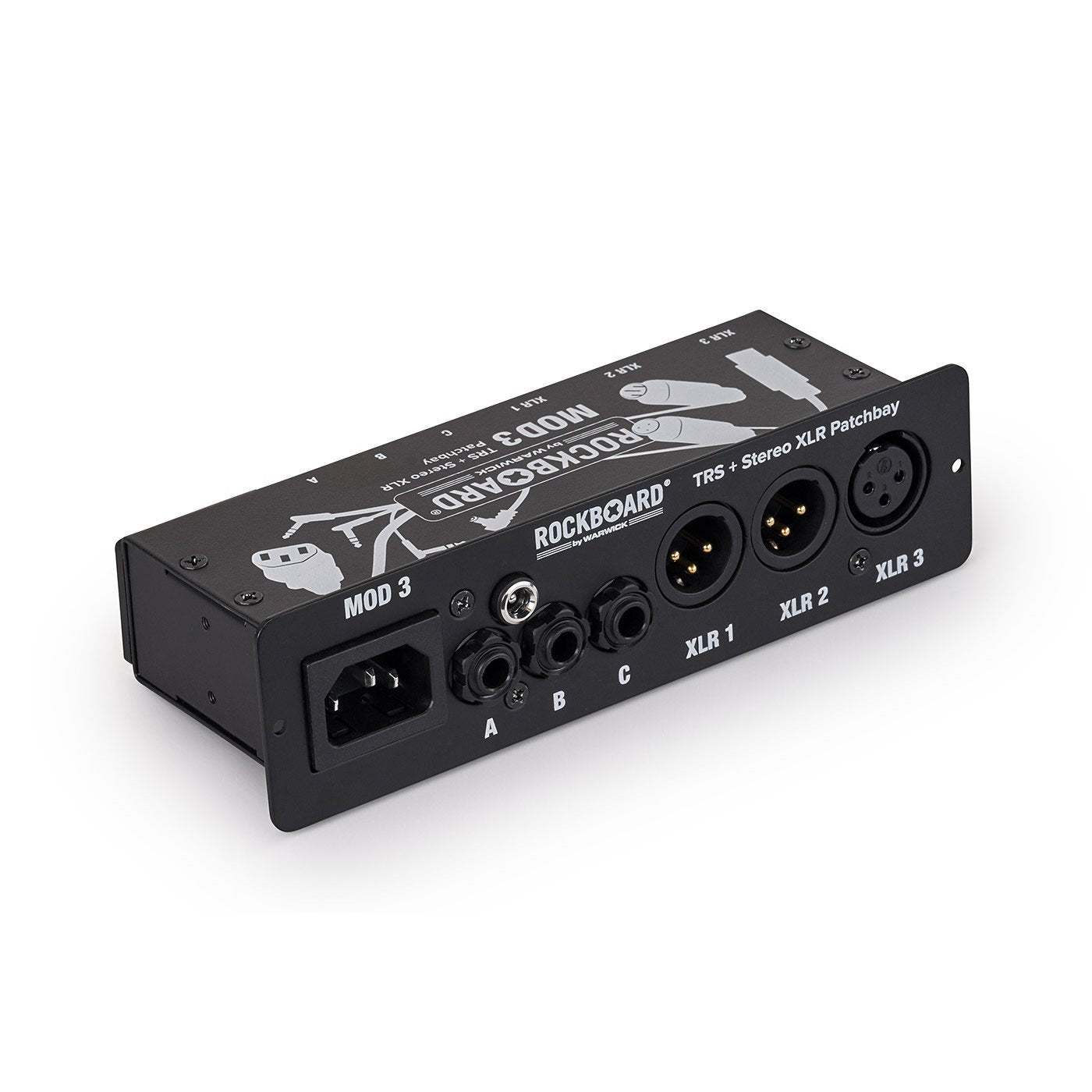 RockBoard MOD 3, V2 - All-in-One TRS & XLR Patch Bay for Vocalists & Acoustic Players