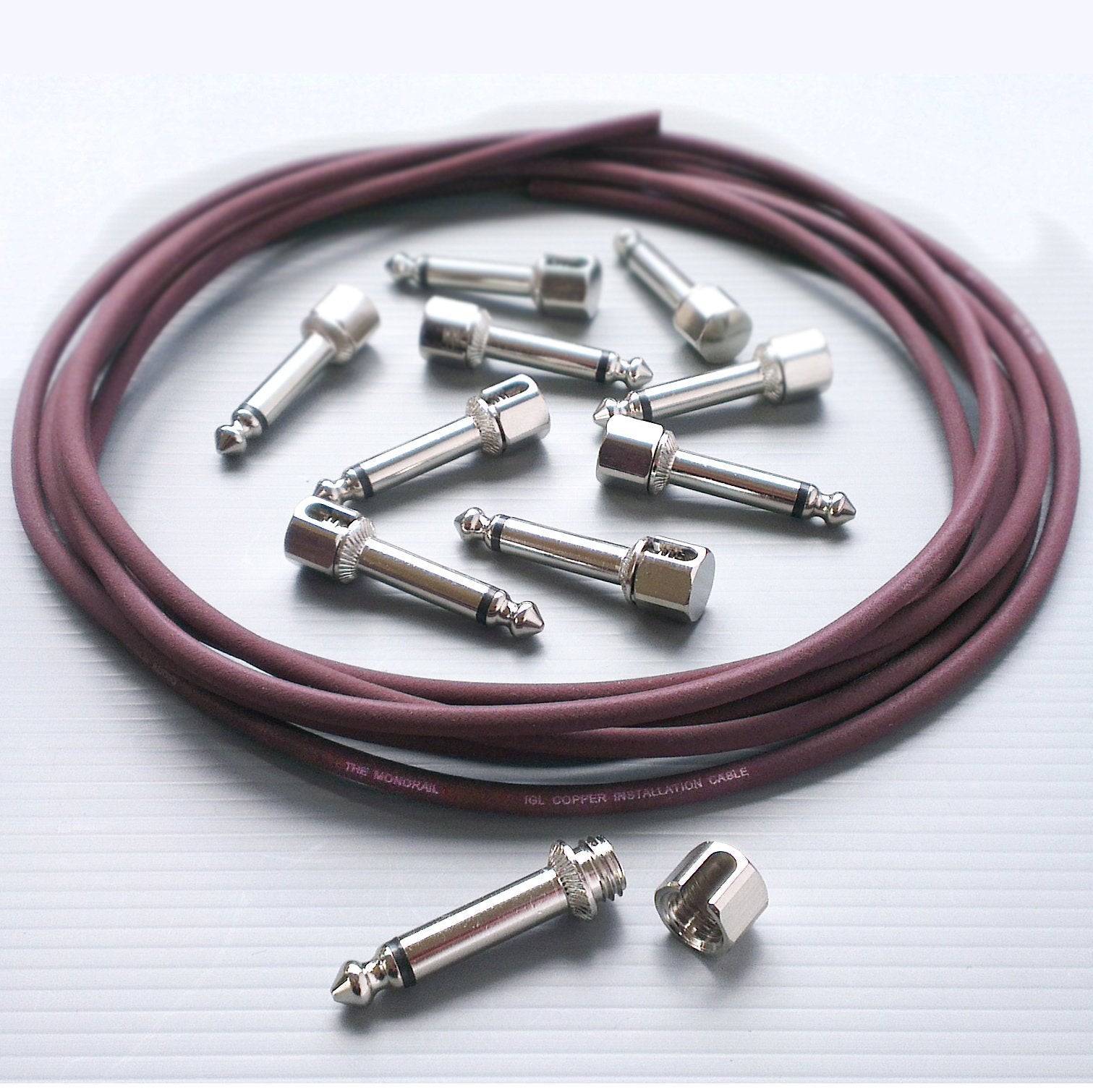 Evidence Audio Monorail Signal Cable Kit - 8 SIS R/A Plugs / 5' Cable