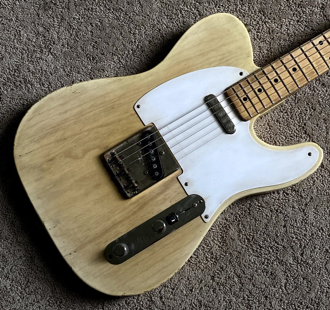 Revelator Guitars - '57 RetroSonic T-Style - White Guard - White Blonde