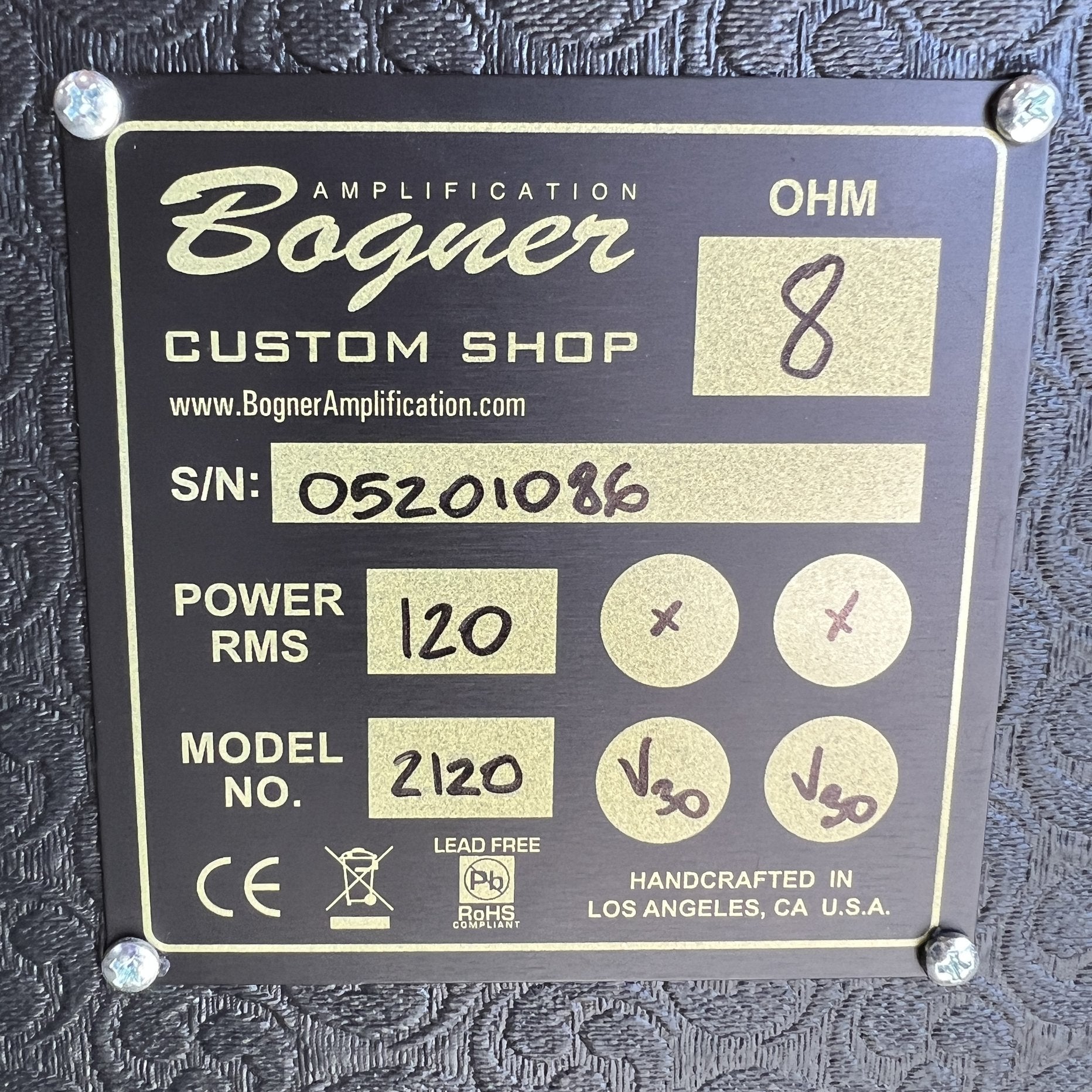 Bogner Custom Model 2120 120